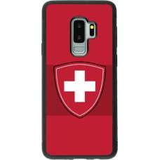 Samsung Galaxy S9+ Case Hülle - Silikon schwarz Hockey World Championship Ecusson Suisse