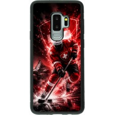 Samsung Galaxy S9+ Case Hülle - Silikon schwarz Hockey World Championship Player
