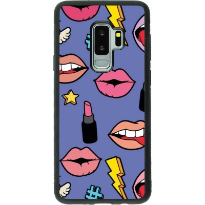 Samsung Galaxy S9+ Case Hülle - Silikon schwarz Lips and lipgloss