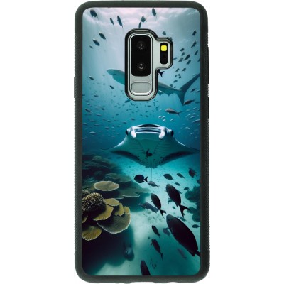 Samsung Galaxy S9+ Case Hülle - Silikon schwarz Manta Lagune Reinigung