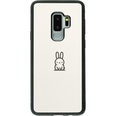 Samsung Galaxy S9+ Case Hülle - Silikon schwarz Minimal Häschen Süße