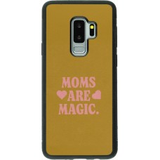 Coque Samsung Galaxy S9+ - Silicone rigide noir Mom 2026 Are Magic