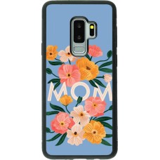 Samsung Galaxy S9+ Case Hülle - Silikon schwarz Mom 2026 Flowers
