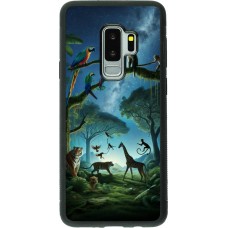 Samsung Galaxy S9+ Case Hülle - Silikon schwarz Paradies der exotischen Tiere