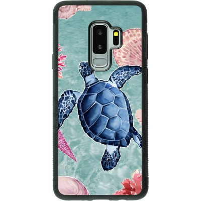 Samsung Galaxy S9+ Case Hülle - Silikon schwarz Preppy Turtle