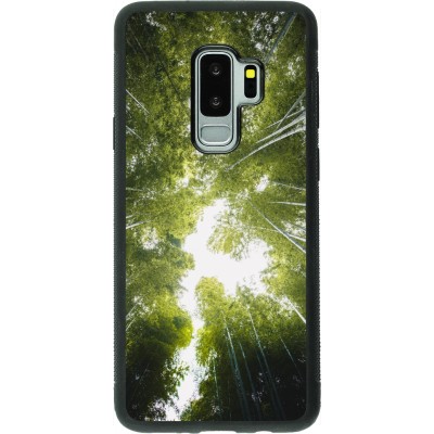 Samsung Galaxy S9+ Case Hülle - Silikon schwarz Spring 23 forest blue sky