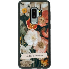 Samsung Galaxy S9+ Case Hülle - Silikon schwarz Full Bloom 2026