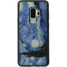 Samsung Galaxy S9+ Case Hülle - Silikon schwarz Kunstbild - Sternennacht - Van Gogh