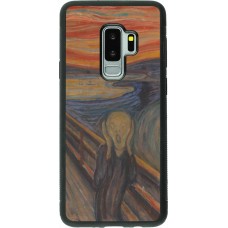 Samsung Galaxy S9+ Case Hülle - Silikon schwarz Kunstbild - Der Schrei - Edvard Munch