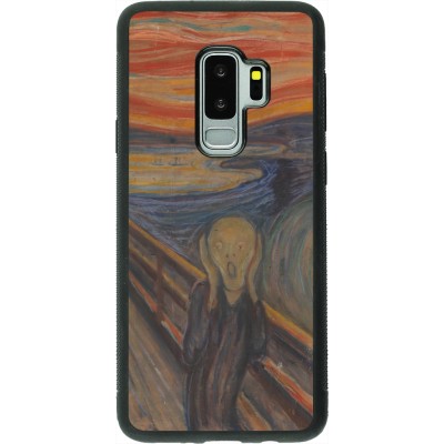 Samsung Galaxy S9+ Case Hülle - Silikon schwarz Kunstbild - Der Schrei - Edvard Munch