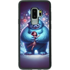 Samsung Galaxy S9+ Case Hülle - Silikon schwarz Valentin 2024 Flauschige Liebe