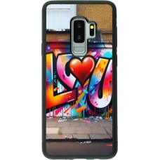 Samsung Galaxy S9+ Case Hülle - Silikon schwarz Valentin 2025 Liebe U Tag