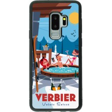 Samsung Galaxy S9+ Case Hülle - Silikon schwarz Verbier Mountain Jacuzzi