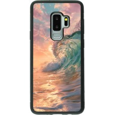 Samsung Galaxy S9+ Case Hülle - Silikon schwarz Wave Sunset