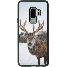 Samsung Galaxy S9+ Case Hülle - Silikon schwarz Winter 25 Winter reindeer