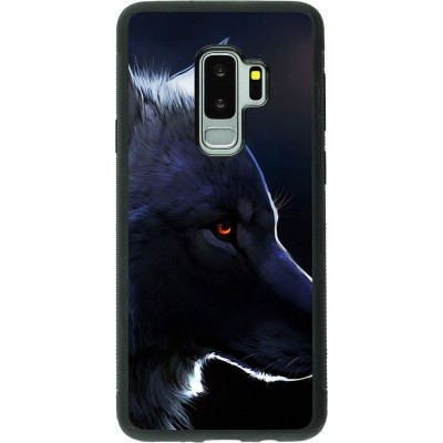 Hülle Samsung Galaxy S9+ - Silikon schwarz Wolf Shape