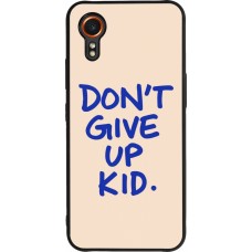 Samsung Galaxy XCover 7 Case Hülle - Silikon schwarz Dont give up kid 2026