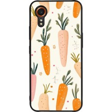Coque Samsung Galaxy XCover 7 - Silicone rigide noir Easter 2026 Illustration carrots