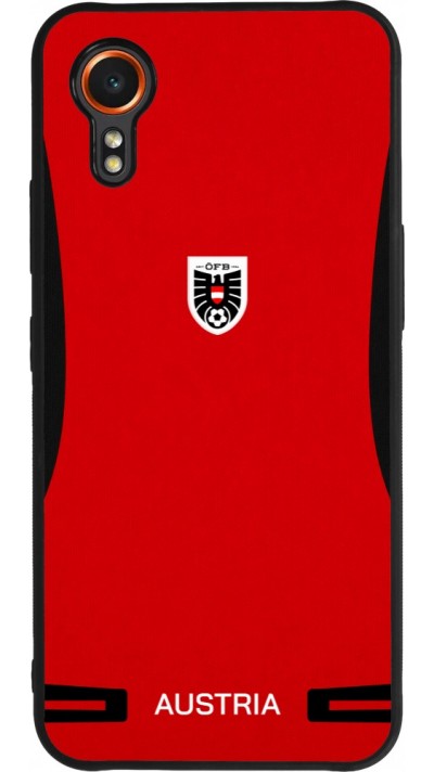 Samsung Galaxy XCover 7 Case Hülle - Silikon schwarz O?sterreich 2026 personalisierbares Fussballtrikot