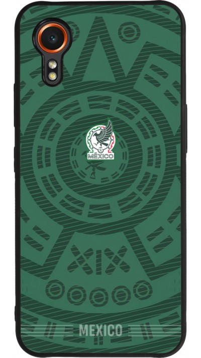 Samsung Galaxy XCover 7 Case Hülle - Silikon schwarz Mexiko 2026 personalisierbares Fussballtrikot