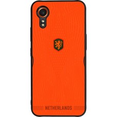 Samsung Galaxy XCover 7 Case Hülle - Silikon schwarz Niederlande 2026 personalisierbares Fussballtrikot