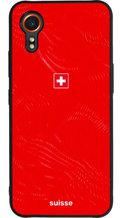 Samsung Galaxy XCover 7 Case Hülle - Silikon schwarz Schweiz 2026 personalisierbares Fussballtrikot