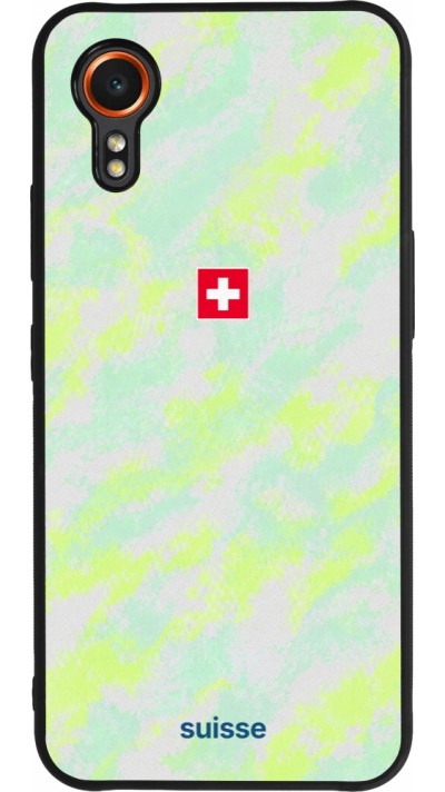 Samsung Galaxy XCover 7 Case Hülle - Silikon schwarz Schweiz Away 2026 personalisierbares Fussballtrikot