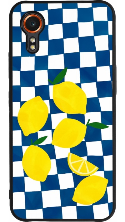 Coque Samsung Galaxy XCover 7 - Silicone rigide noir Illustration lemons 2026