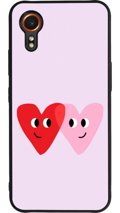 Coque Samsung Galaxy XCover 7 - Silicone rigide noir Saint Valentines Day 26 Heart