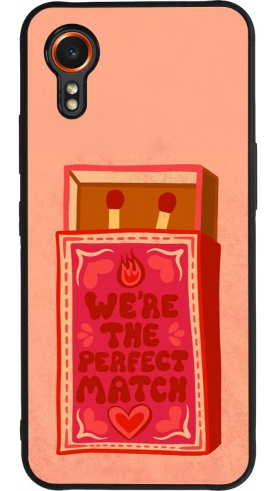 Coque Samsung Galaxy XCover 7 - Silicone rigide noir Saint Valentines Day 26 Perfect Match