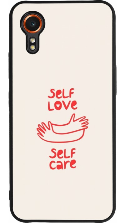 Coque Samsung Galaxy XCover 7 - Silicone rigide noir Saint Valentines Day 26 Self love self care