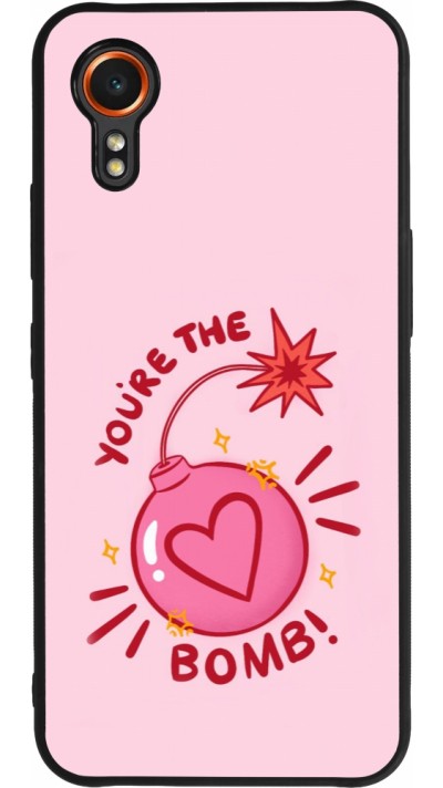 Coque Samsung Galaxy XCover 7 - Silicone rigide noir Saint Valentines Day 26 You are the bomb