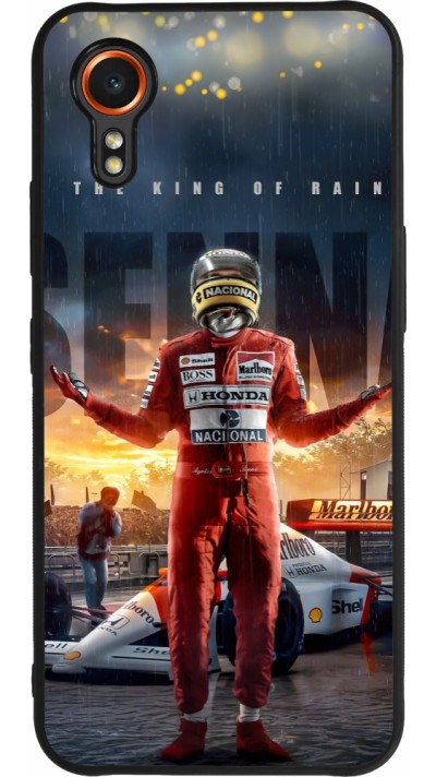 Coque Samsung Galaxy XCover 7 - Silicone rigide noir Senna The King of Rain