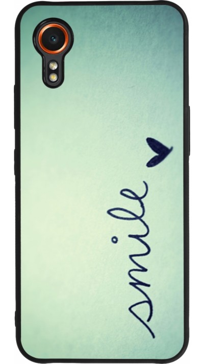 Coque Samsung Galaxy XCover 7 - Silicone rigide noir Smile