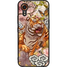 Samsung Galaxy XCover 7 Case Hülle - Silikon schwarz Spring 23 japanese tiger