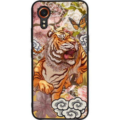 Samsung Galaxy XCover 7 Case Hülle - Silikon schwarz Spring 23 japanese tiger
