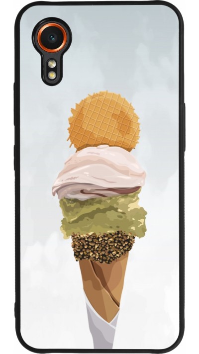 Coque Samsung Galaxy XCover 7 - Silicone rigide noir Summer 2025 Cornet