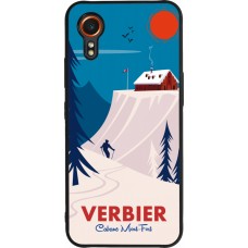 Samsung Galaxy XCover 7 Case Hülle - Silikon schwarz Verbier Cabane Mont-Fort
