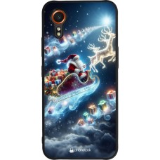 Samsung Galaxy XCover 7 Case Hülle - Silikon schwarz Weihnachten 2023 Verzauberter Weihnachtsmann