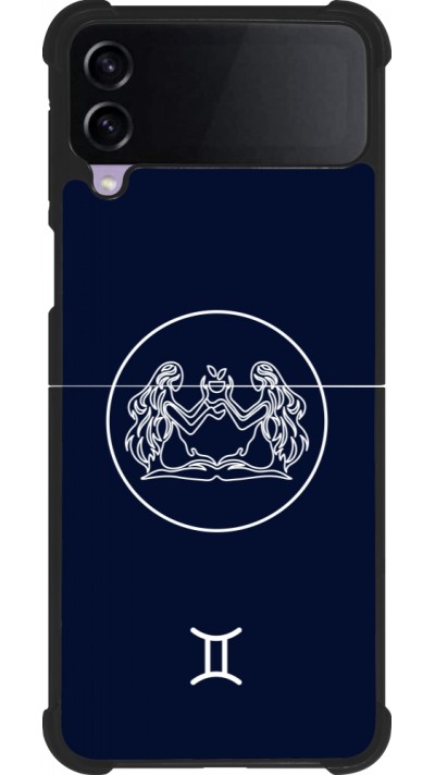 Samsung Galaxy Z Flip3 5G Case Hülle - Silikon schwarz Astrologie Zwillinge