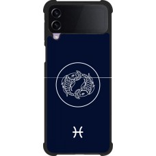 Samsung Galaxy Z Flip3 5G Case Hülle - Silikon schwarz Astrologie Fische
