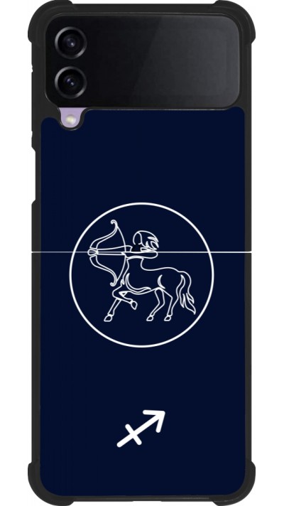Samsung Galaxy Z Flip3 5G Case Hülle - Silikon schwarz Astrologie Schütze
