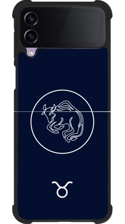 Samsung Galaxy Z Flip3 5G Case Hülle - Silikon schwarz Astrologie Stier