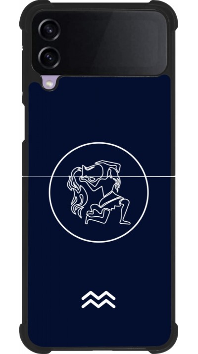 Samsung Galaxy Z Flip3 5G Case Hülle - Silikon schwarz Astrologie Wassermann