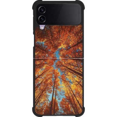 Samsung Galaxy Z Flip3 5G Case Hülle - Silikon schwarz Autumn 25 Trees