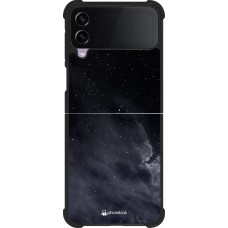 Samsung Galaxy Z Flip3 5G Case Hülle - Silikon schwarz Black Sky Clouds