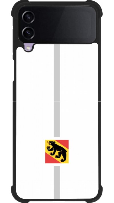 Samsung Galaxy Z Flip3 5G Case Hülle - Silikon schwarz Kanton BE weiss