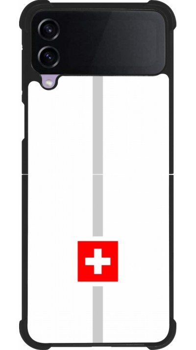 Samsung Galaxy Z Flip3 5G Case Hülle - Silikon schwarz Kanton CH weiss