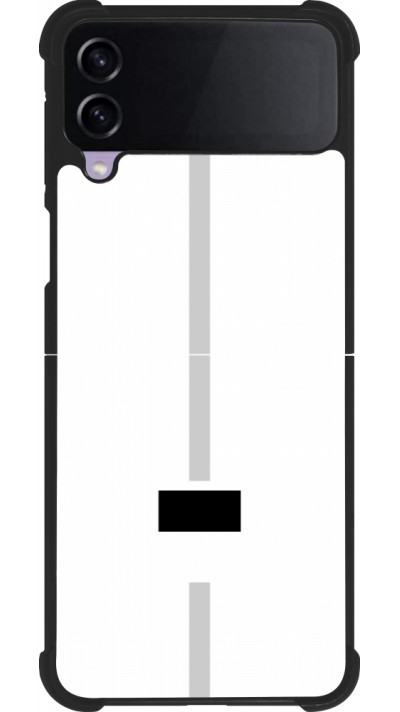 Samsung Galaxy Z Flip3 5G Case Hülle - Silikon schwarz Kanton FR weiss