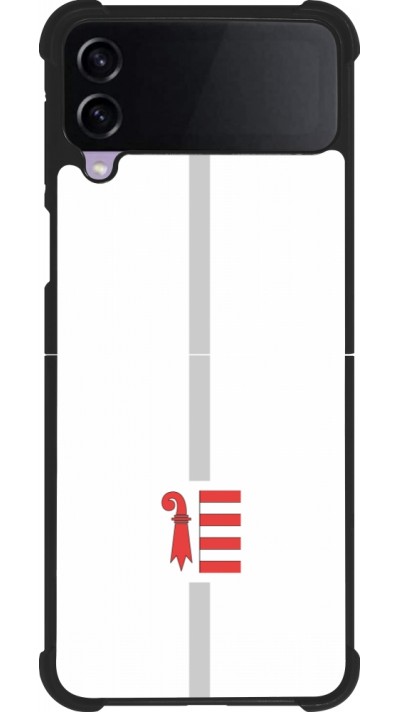 Samsung Galaxy Z Flip3 5G Case Hülle - Silikon schwarz Kanton JU weiss